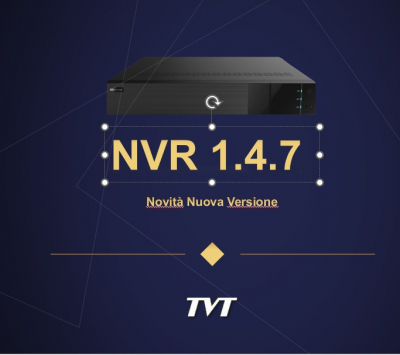 NVR Versione Firmware 1.4.7 - Novità